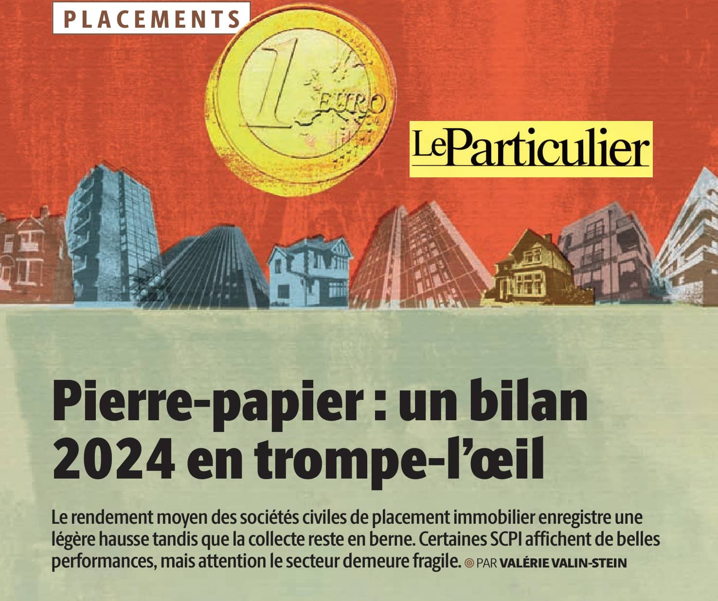 Article Le Particulier - Pierre-papier bilan 2024 - avril 2025